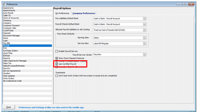 Certified Payroll Preference