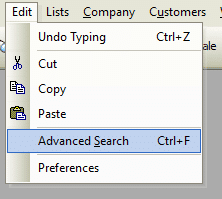 Advanced Search File Path