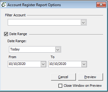 Report Options