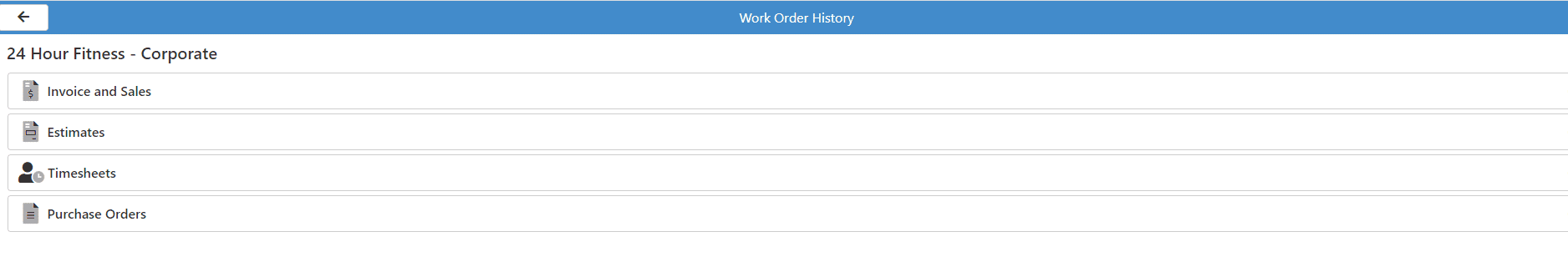Work Order History - AMII
