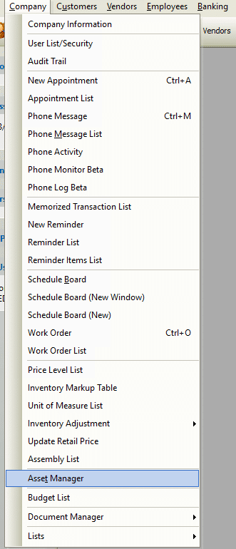 Asset Manager File Path