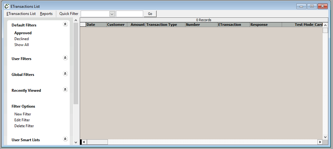 ETransactions List