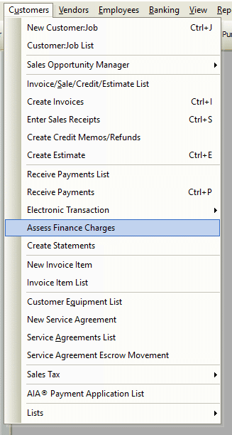 Assess Finance Charge File Path
