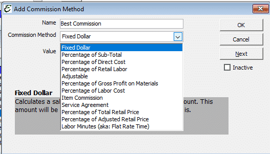 Sales Commission Method Payroll