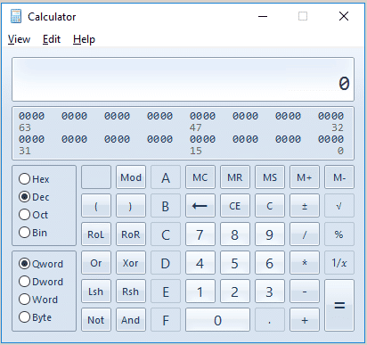 Programmer Calculator