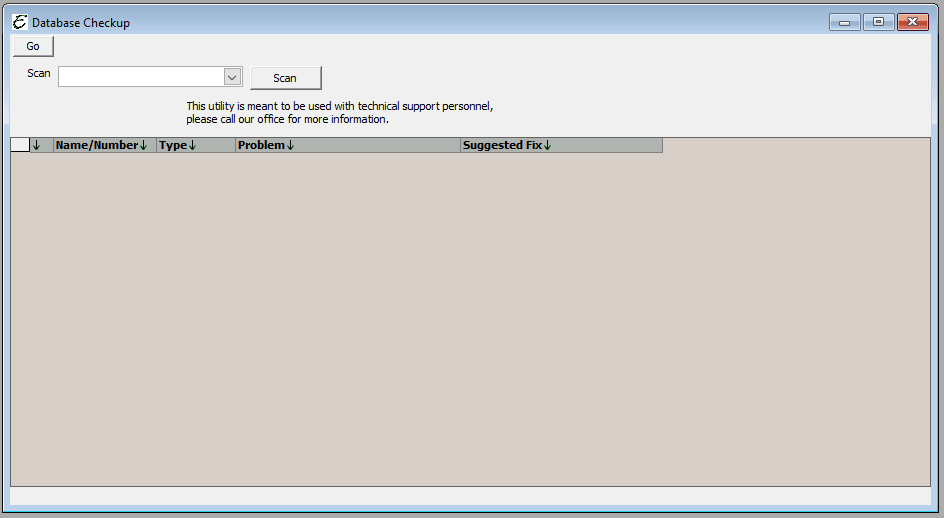 Database Checkup Form