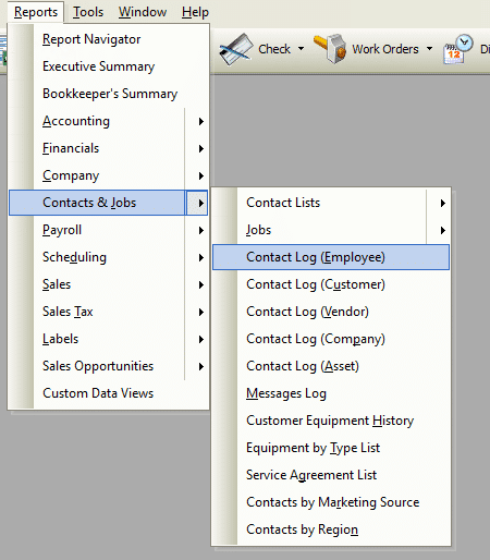 Contact Log (Employee) File Path