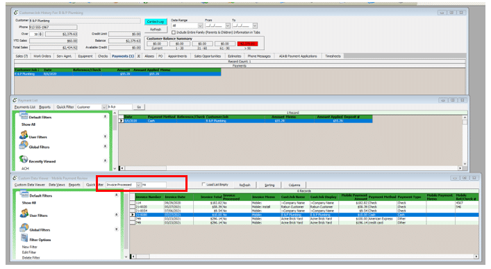 Unsaved Mobile Invoice Setup