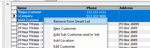 Remove From Smart List