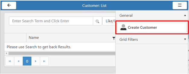 Aptora Mobile II - Create Customer