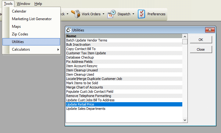 Update Retail Price Utility File Path