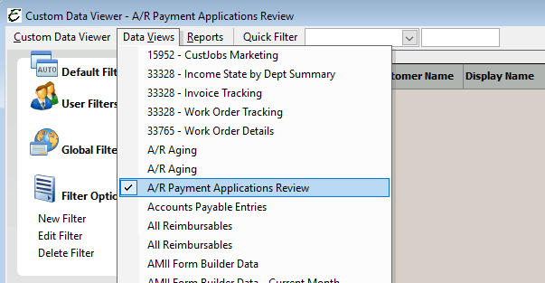 Custom Report for A/R Aging Report Not Matching Balance Sheet