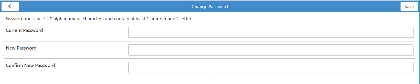 Change Password