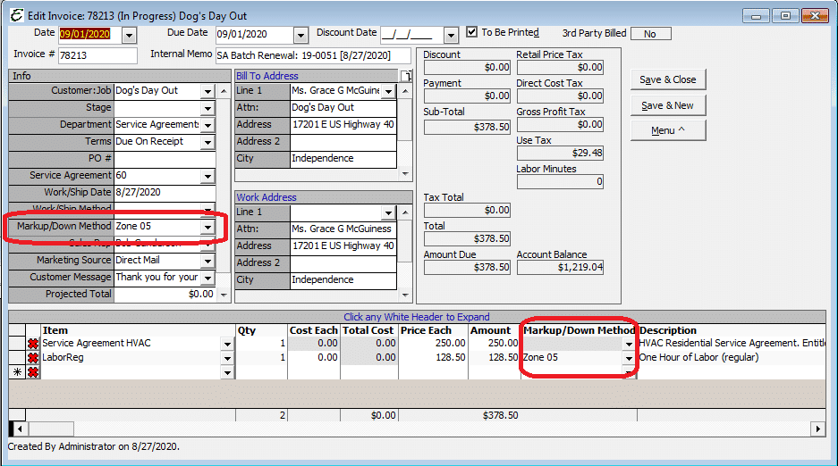 ZP Invoicing