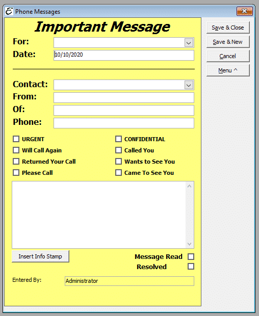 Message Form