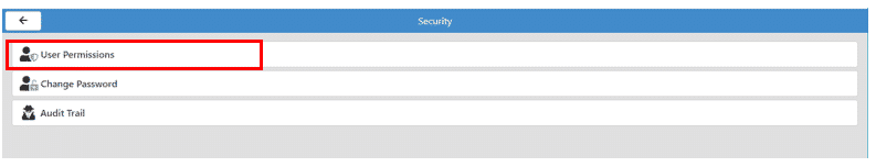 Aptora Mobile II User Permissions