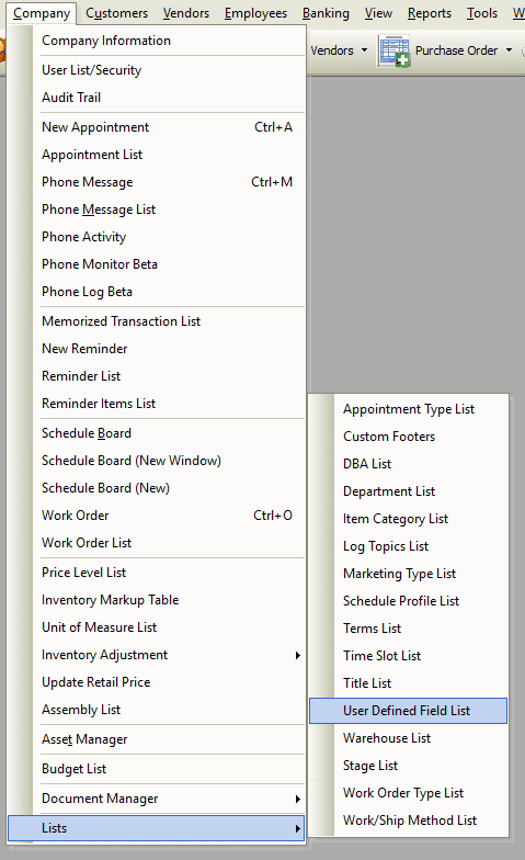 User Defined Fields File Path