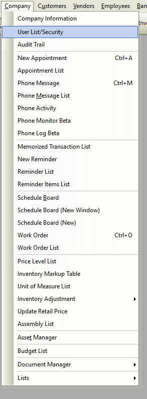 User List/Security File Path