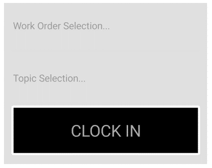 Time Tracker Plus - Clock In Screen