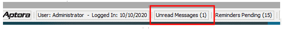 Status Bar - Unread Messages