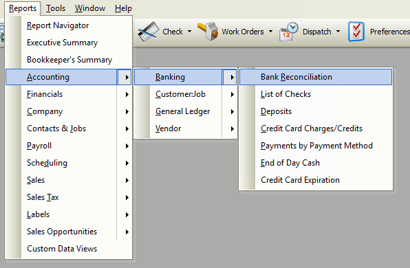 Bank Reconciliation File Path