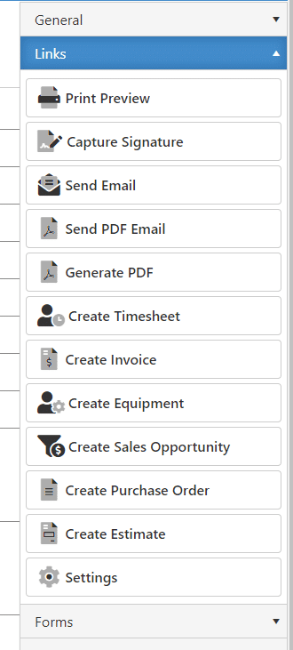 Work Order Links